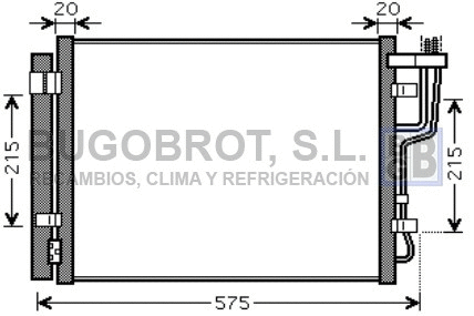 Condenseur, climatisation BUGOBROT 62-KA5100