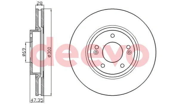 Disque de frein DEEVO BD21040