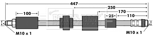Flexible de frein BORG & BECK BBH7530