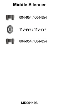 Silencieux central FA1 MD001193