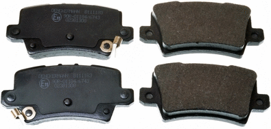 Kit de plaquettes de frein, frein à disque DENCKERMANN B111183
