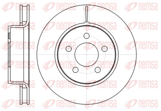 Disque de frein REMSA 61301.10