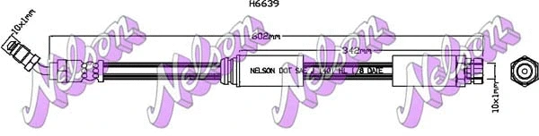 Flexible de frein KAWE H6639