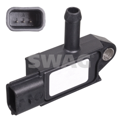 Capteur, pression des gaz échappement SWAG 82 10 0854