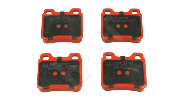 Kit de plaquettes de frein, frein à disque HART 223 751