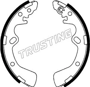 Jeu de mâchoires de frein TRUSTING 049.136
