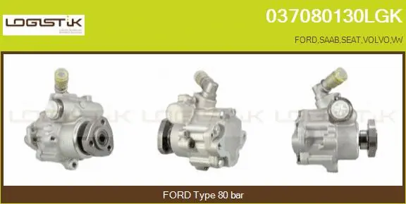 Pompe hydraulique, direction LGK 037080130LGK