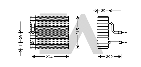 Évaporateur climatisation EACLIMA 43B22005