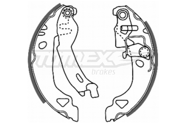 Jeu de mâchoires de frein TOMEX Brakes TX 20-28