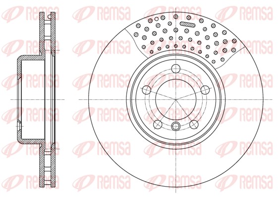 Disque de frein REMSA 61594.10