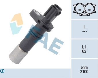 Capteur d'angle, vilebrequin FAE 79286