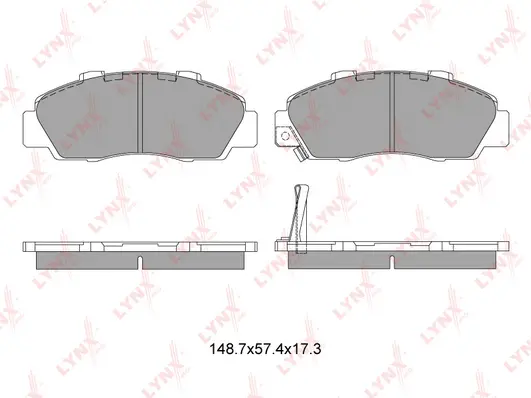 Kit de plaquettes de frein, frein à disque LYNXAUTO BD-3405
