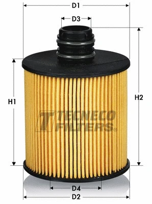 Filtre à huile TECNECO FILTERS OL025083E