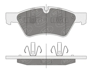 Kit de plaquettes de frein, frein à disque SCT - MANNOL SP 352 PR