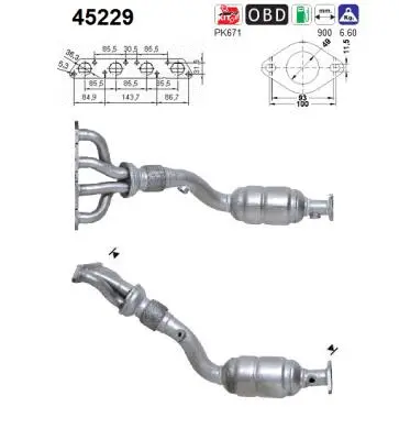 Catalyseur AS 45229