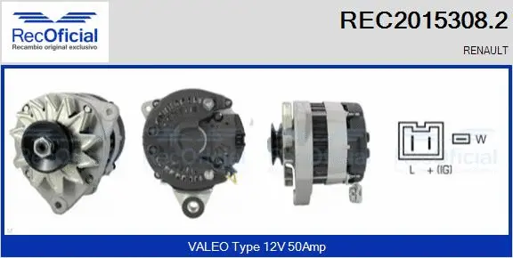 Alternateur RECOFICIAL REC2015308.2