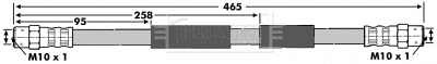 Flexible de frein BORG & BECK BBH6709