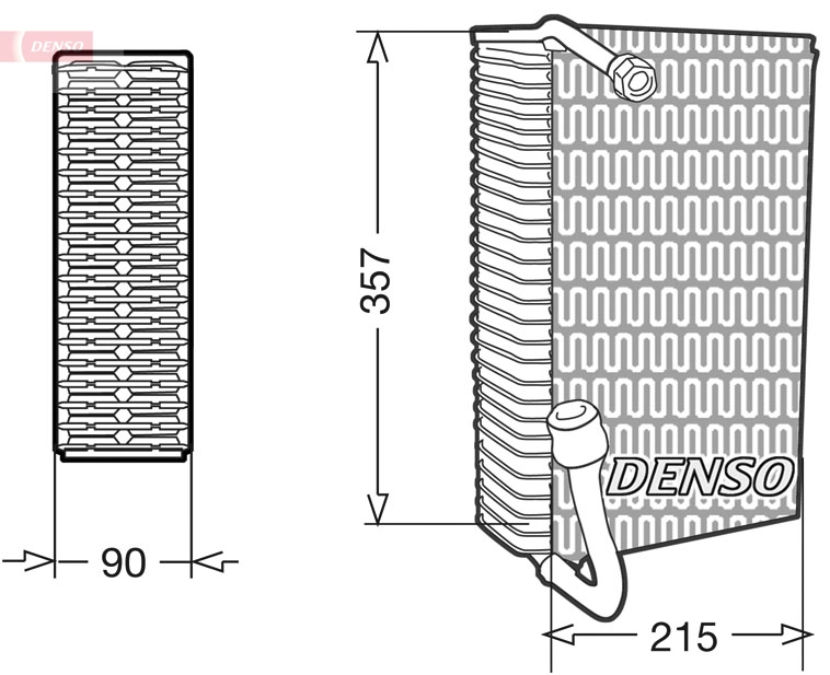 Évaporateur climatisation DENSO DEV02006