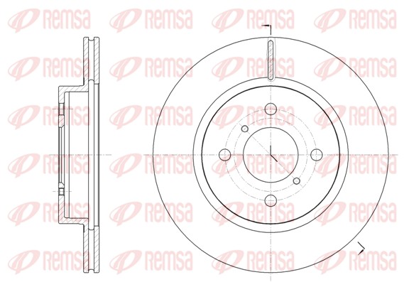 Disque de frein REMSA 62066.10