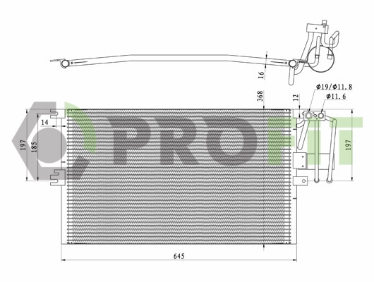 Condenseur, climatisation PROFIT 1770-0374