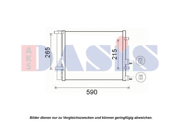 Condenseur, climatisation AKS DASIS 562024N