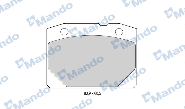 Kit de plaquettes de frein, frein à disque MANDO MBF015055