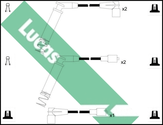 Kit de câbles d'allumage LUCAS LUC7356