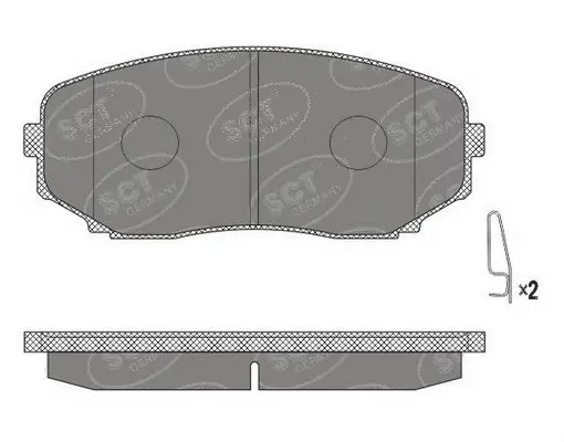 Kit de plaquettes de frein, frein à disque SCT - MANNOL SP 641 PR