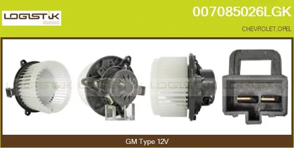 Pulseur d'air habitacle LGK 007085026LGK