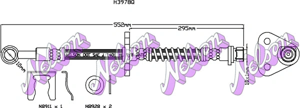 Flexible de frein KAWE H3978Q