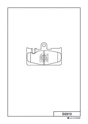 Kit de plaquettes de frein, frein à disque MK Kashiyama D2213