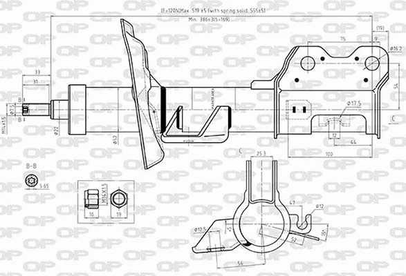 Amortisseur OPEN PARTS SAB8586.31