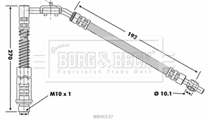 Flexible de frein BORG & BECK BBH6537
