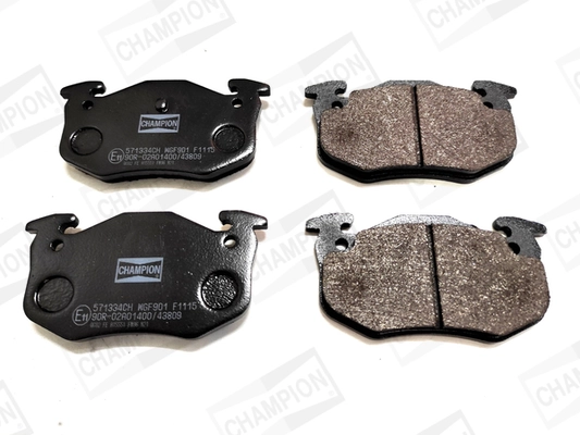 Kit de plaquettes de frein, frein à disque CHAMPION 571334CH