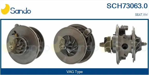 Groupe carter, turbocompresseur SANDO SCH73063.0