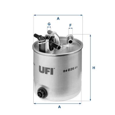 Filtre à carburant UFI 24.026.01