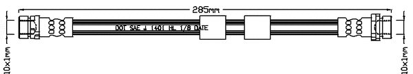 Flexible de frein JURATEK JBH1184