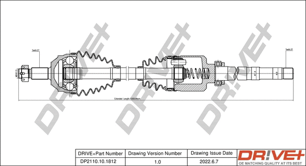 Arbre de transmission Dr!ve+ DP2110.10.1812