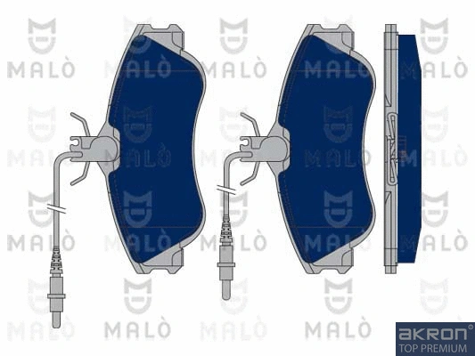 Kit de plaquettes de frein, frein à disque AKRON-MALÒ 1050386
