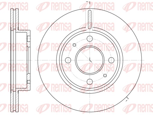 Disque de frein REMSA 6105.10