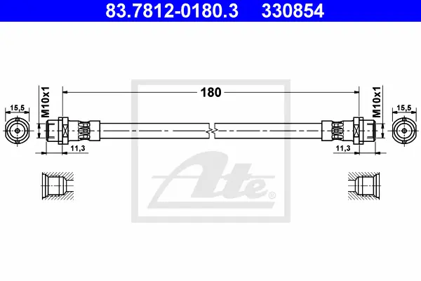 Flexible de frein ATE-APAC 83.7812-0180.3
