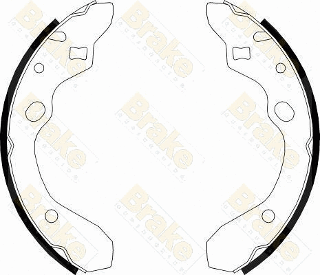 Jeu de mâchoires de frein Brake ENGINEERING SH2492