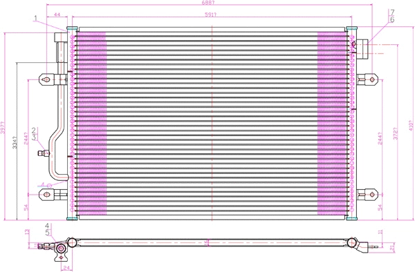Condenseur, climatisation PowerMax 7110493