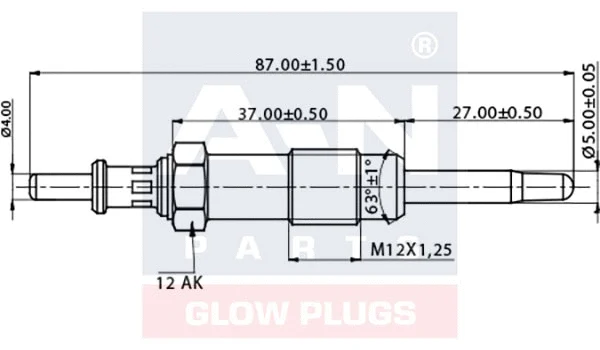 Bougie de préchauffage A-N PARTS A-N086250