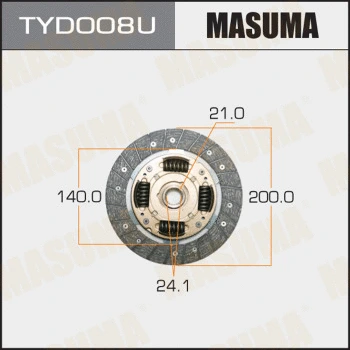 Disque d'embrayage MASUMA TYD008U