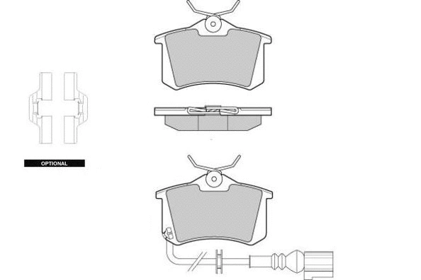 Kit de plaquettes de frein, frein à disque E.T.F. 12-1005