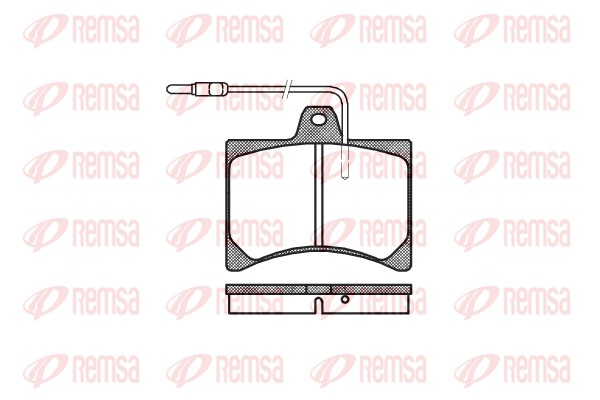 Kit de plaquettes de frein, frein à disque REMSA 0035.04