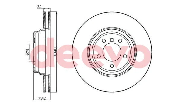 Disque de frein DEEVO BD20820