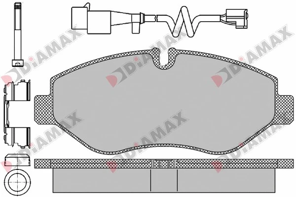 Kit de plaquettes de frein, frein à disque DIAMAX N09404B