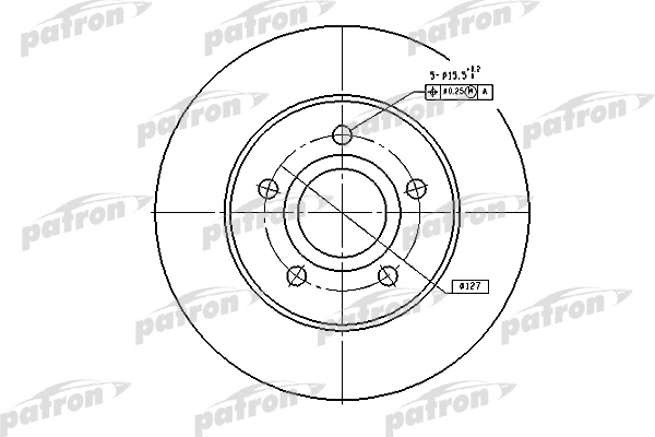Disque de frein PATRON PBD5118